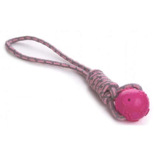 Zabawka Jk sznur  z piłką różowy 45996-2