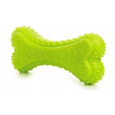 Zabawka dla psa Jk kość tpr zielona piszcząca 12  cm 45940-1