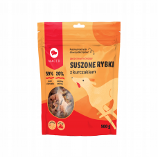 MACED SUSZONE RYBKI Z KURCZAKIEM 500G