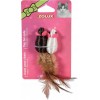 Zolux zabawka dla psa lub kota zestaw dwóch myszek z piórkiem 580 131